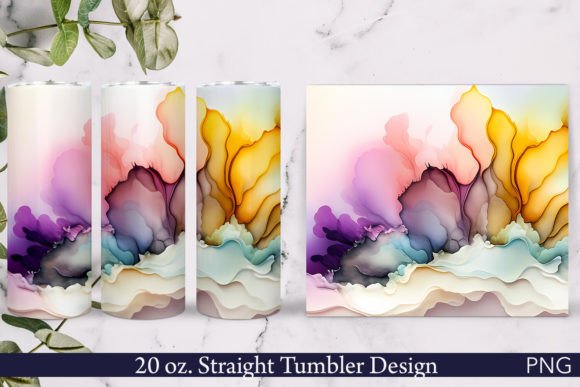 Download Alcohol Ink Tumbler Wrap | Soft Colors - Soft colors Collection