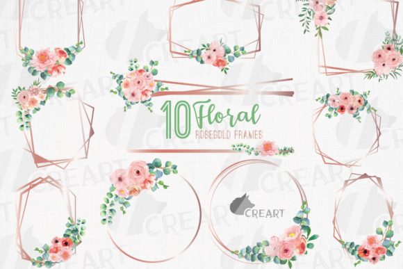 Download Blush Floral &amp; Eucalyptus Frames Clipart - Eucalyptus Collection