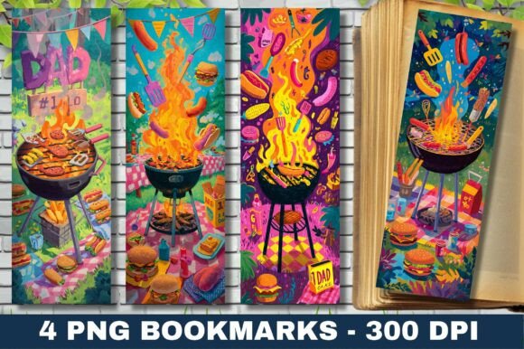 Download Father's Day Backyard BBQ Party Bookmark - Backyard bbq Collection