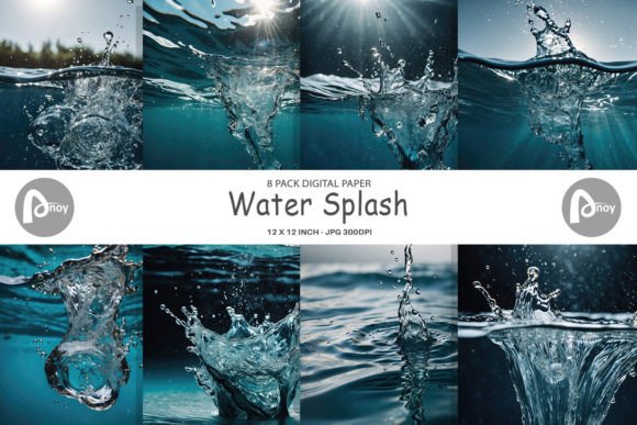 Download Digital Paper Water Splash - Water splash Collection
