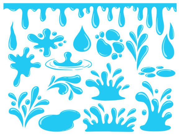 Download Water Splash Element Background - Water splash Collection