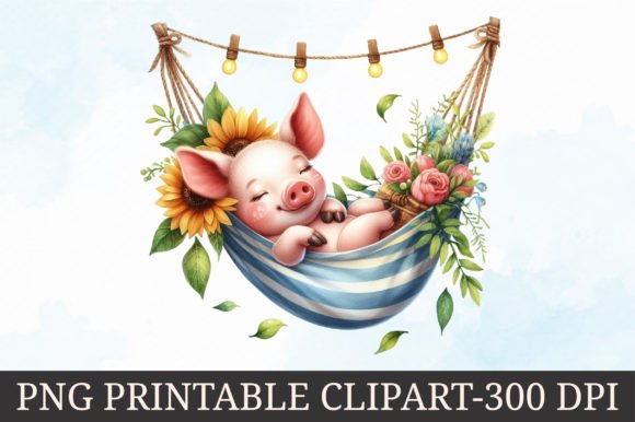 Download Adorable Animals in Hammock Clipart - Adorable animals Collection
