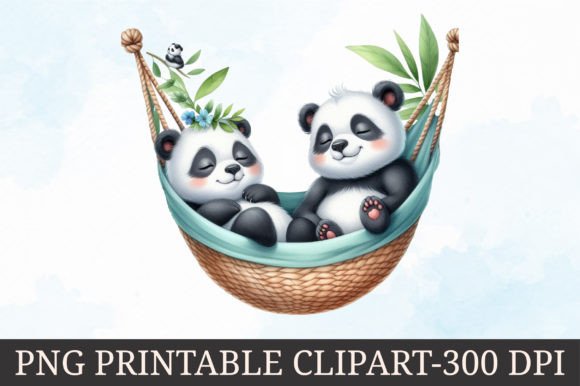 Download Adorable Animals in Hammock Clipart - Adorable animals Collection