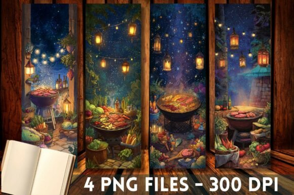 Download Backyard BBQ Grill Night Party Bookmark - Backyard bbq Collection