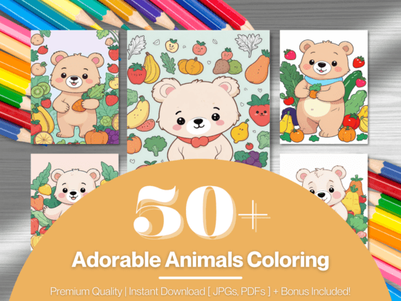 Download Adorable Animals Coloring Pages Fun - Adorable animals Collection