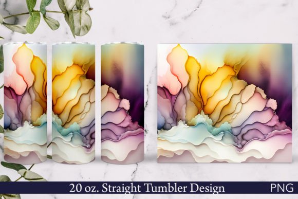 Download Alcohol Ink Tumbler Wrap | Soft Colors - Soft colors Collection